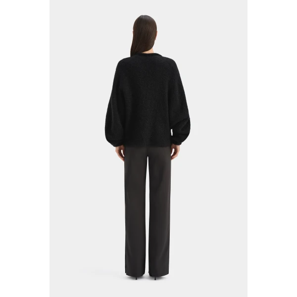 SIR the Label Marius Knit Sweater in Black | Sweaters | Coveti