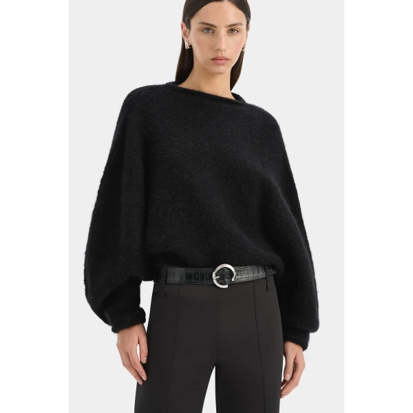 SIR the Label Marius Knit Sweater in Black | Sweaters | Coveti