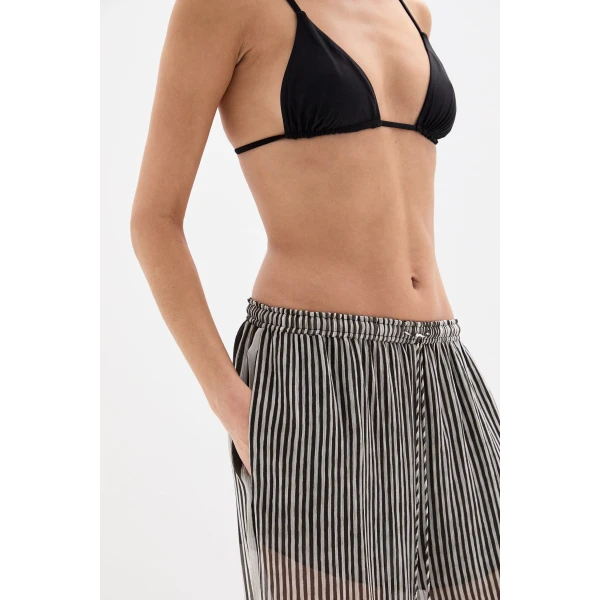 SIR the Label Marlowe Harem Pant in Monochrome Stripe | Pants | Coveti