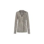 SIR the Label Marlowe Hooded Tunic in Monochrome Stripe | Mini Dresses | Coveti