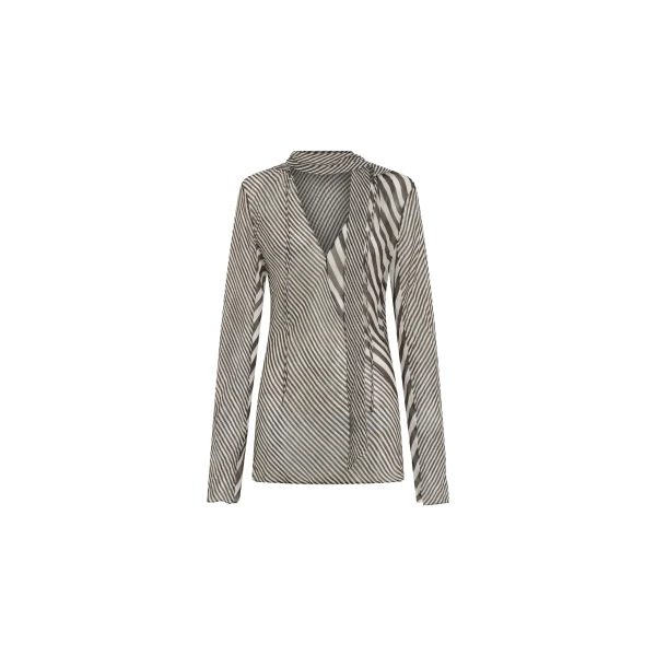 SIR the Label Marlowe Hooded Tunic in Monochrome Stripe | Mini Dresses | Coveti