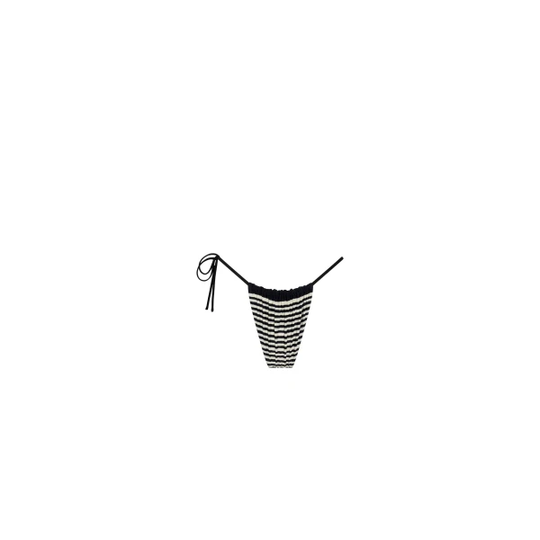 SIR the Label Marlowe Reversible String Brief in Monochrome Stripe | Bikini | Coveti