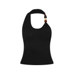 SIR the Label Matheo Beaded Tank in Black | Sleeveless | Coveti
