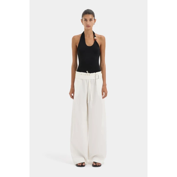 SIR the Label Matheo Beaded Tank in Black | Sleeveless | Coveti