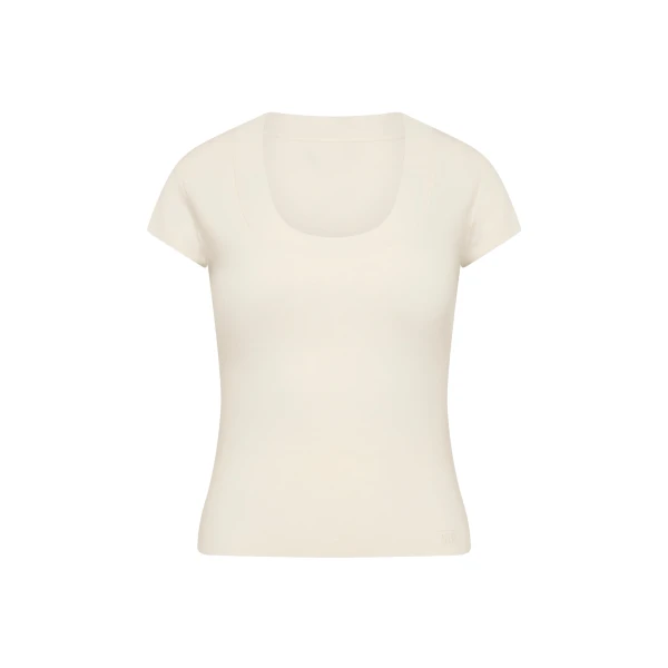 Mikkel Scoop Tank in Ivory
