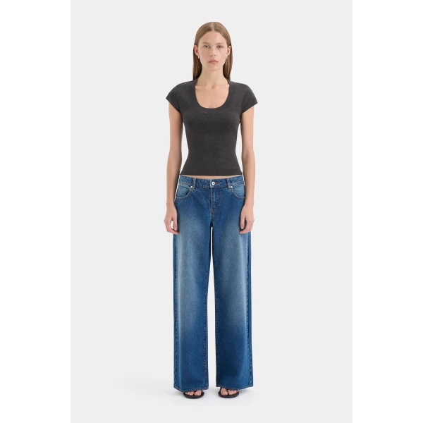 SIR the Label Mikkel Scoop Tank in Marle | Sleeveless | Coveti