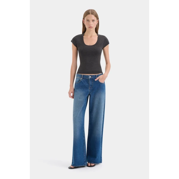 SIR the Label Mikkel Scoop Tank in Marle | Sleeveless | Coveti
