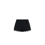 SIR the Label Miller Lace Mini Short in Black | Shorts | Coveti