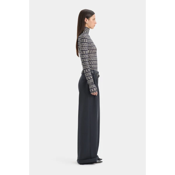 SIR the Label Millie Long Sleeve Top in Tisso Stone | Long Sleeve | Coveti