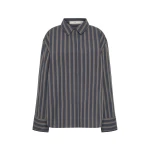 SIR the Label Milo Shirt in Charcoal Stripe | Shirts | Coveti