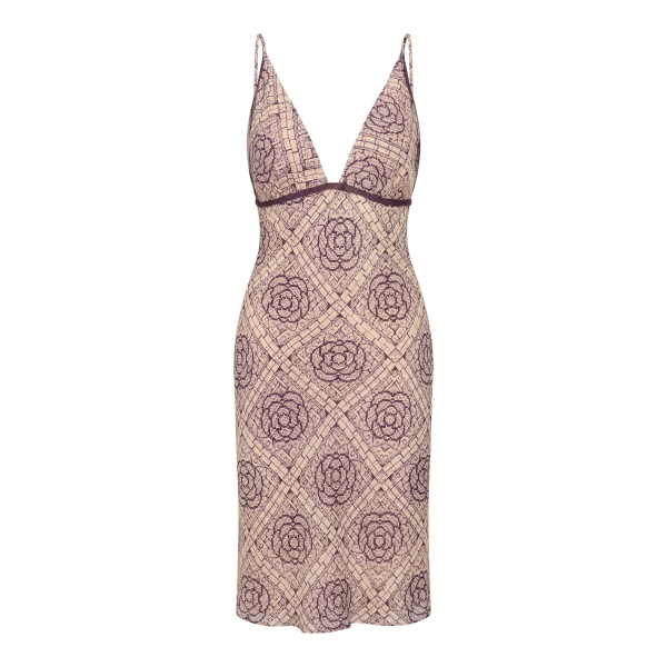 SIR the Label Mireli Slip Dress in Rose Parquet | Midi Dresses | Coveti