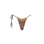 SIR the Label Mireli String Brief in Rose Parquet Plum | Bikini | Coveti