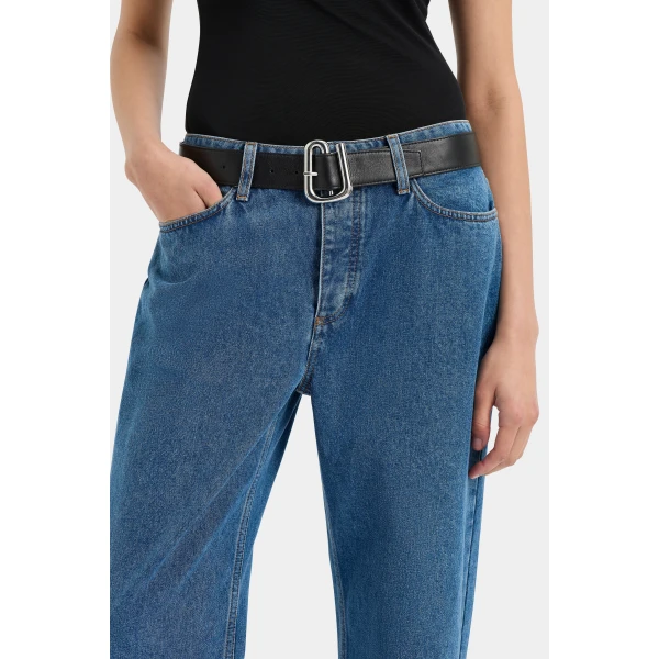 SIR the Label Molinier Leather Belt in Black | Belts | Coveti