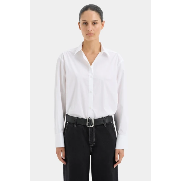 SIR the Label Molinier Leather Belt in Black | Belts | Coveti
