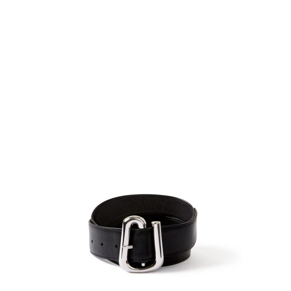 Molinier Leather Belt in Black