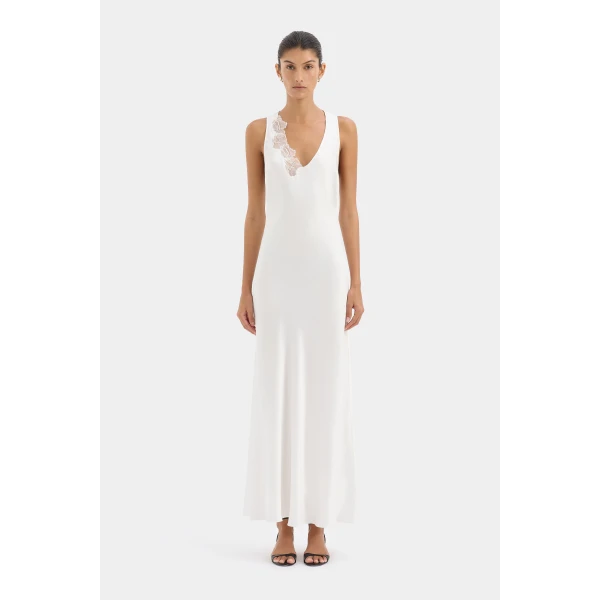 SIR the Label Montparnasse Gown in Ivory | Evening Gowns | Coveti