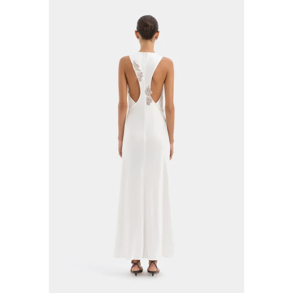 SIR the Label Montparnasse Gown in Ivory | Evening Gowns | Coveti