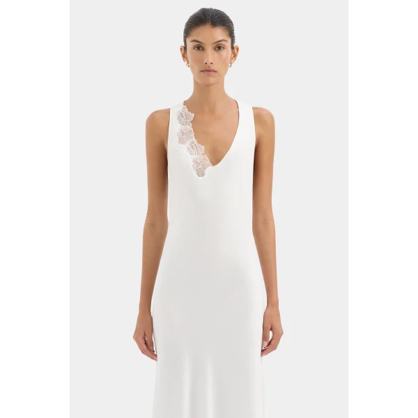 SIR the Label Montparnasse Gown in Ivory | Evening Gowns | Coveti