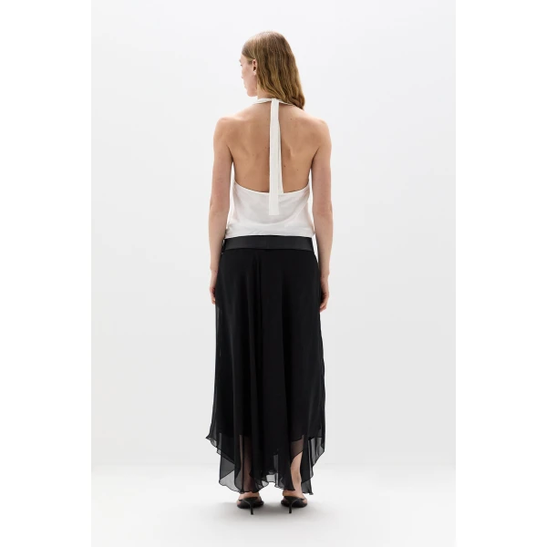 SIR the Label Montparnasse Halter Top in Ivory | Sleeveless | Coveti