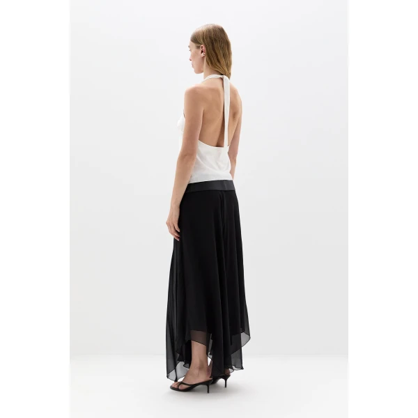 SIR the Label Montparnasse Halter Top in Ivory | Sleeveless | Coveti