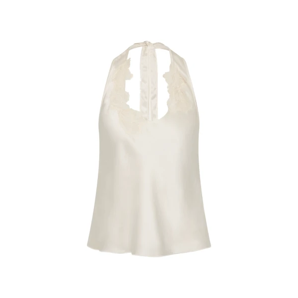Montparnasse Halter Top in Ivory