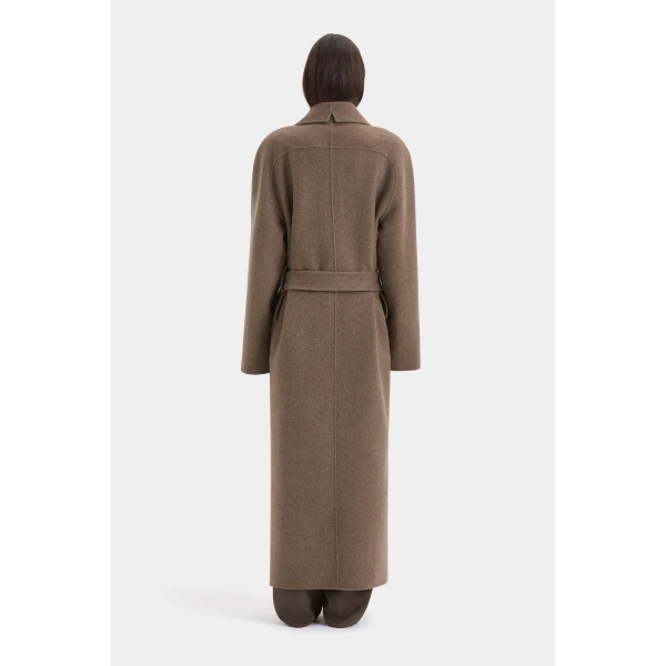 SIR the Label Noah Melton Coat in Cedar | Wool Coat | Coveti