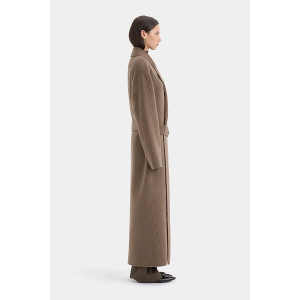 SIR the Label Noah Melton Coat in Cedar | Wool Coat | Coveti