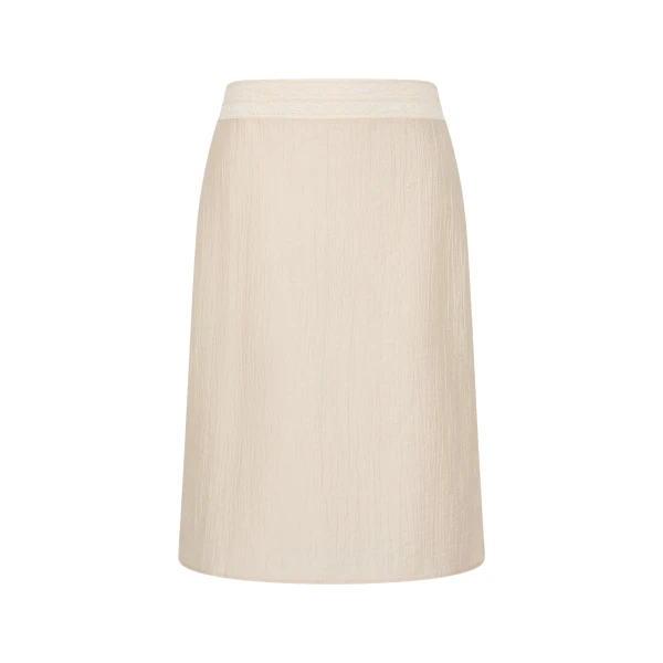 Nora Midi Skirt in Cream