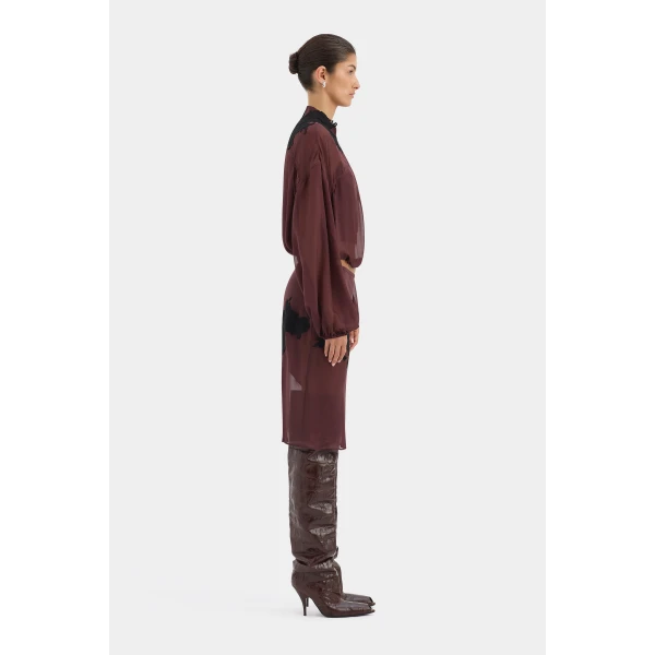 SIR the Label Noria Bomber in Dark Plum | Jackets | Coveti