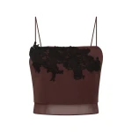 SIR the Label Noria Cropped Cami in Dark Plum SIR the Label Noria Cropped Cami in Dark Plum | Camisoles | Coveti