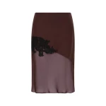 SIR the Label Noria Midi Skirt in Dark Plum | Midi Skirts | Coveti