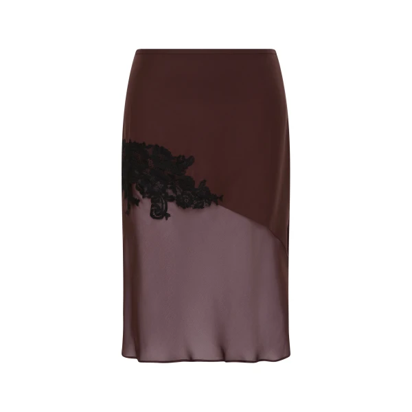 Noria Midi Skirt in Dark Plum