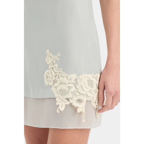 SIR the Label Noria Mini Dress in Powder Blue | Mini Dresses | Coveti