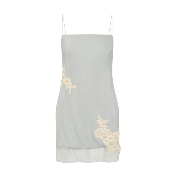 Noria Mini Dress in Powder Blue