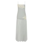 SIR the Label Noria Tiered Gown in Powder Blue | Evening Gowns | Coveti
