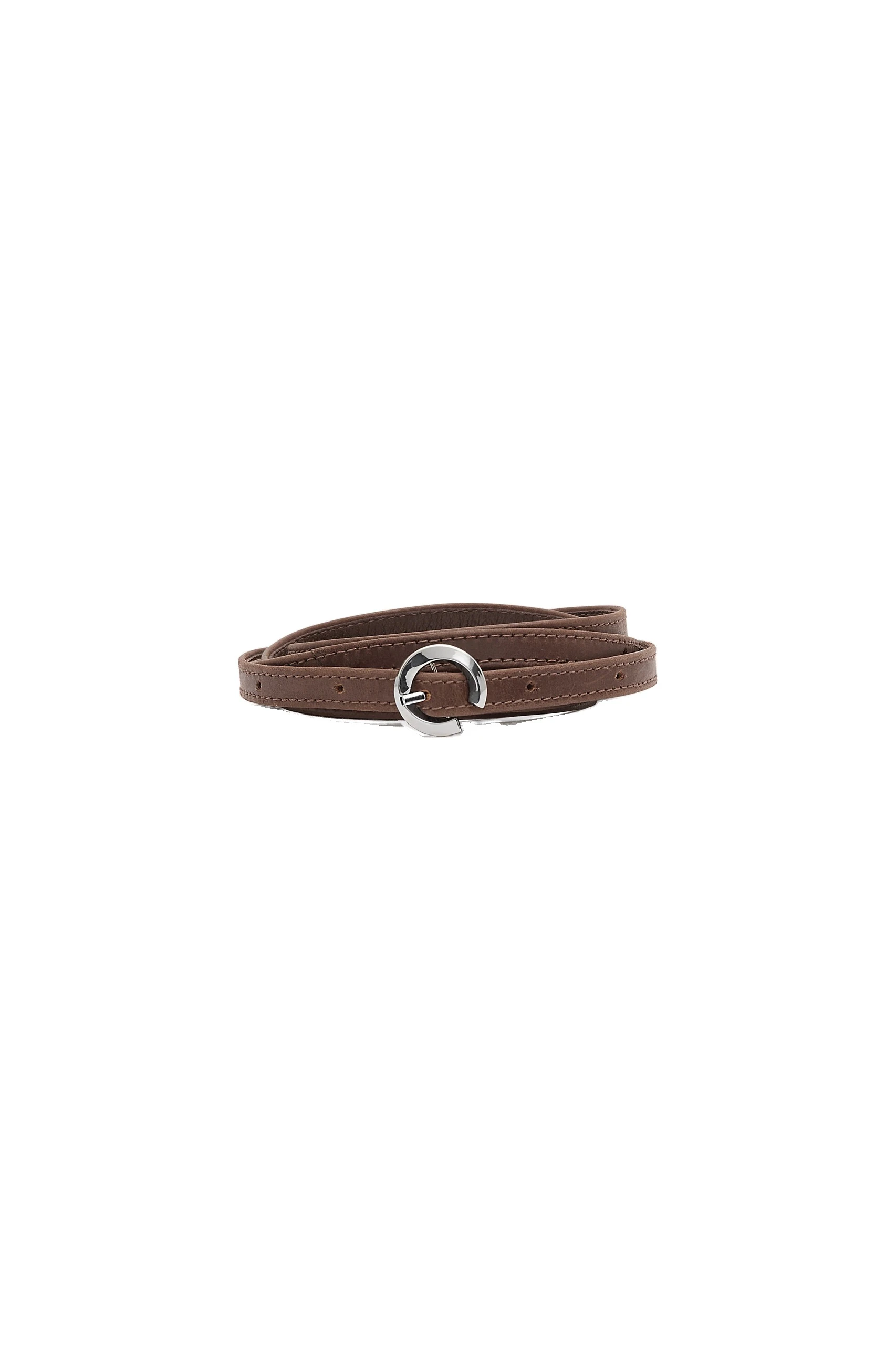 SIR the Label Odeon Narrow Leather Belt in Chocolate SIR the Label Odeon Narrow Leather Belt in Chocolate | Belts | Coveti