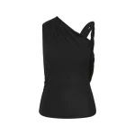 SIR the Label Olenna Twist Top in Charcoal | Tops | Coveti