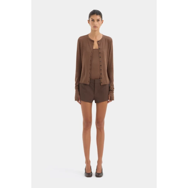 SIR the Label Parco Cardigan Set in Mocha | Cardigan | Coveti