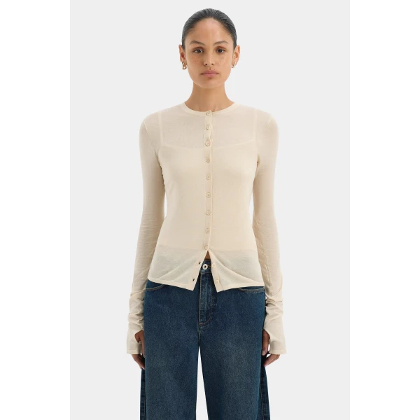 SIR the Label Parco Cardigan Set in Wheat | Cardigan | Coveti