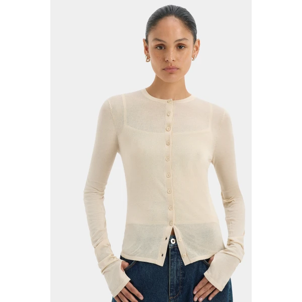 SIR the Label Parco Cardigan Set in Wheat | Cardigan | Coveti