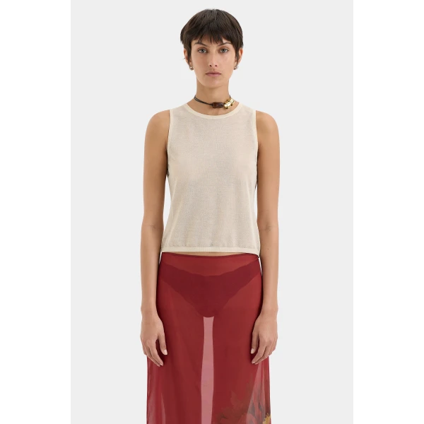 SIR the Label Peregrine Tank in Shell | Sleeveless | Coveti