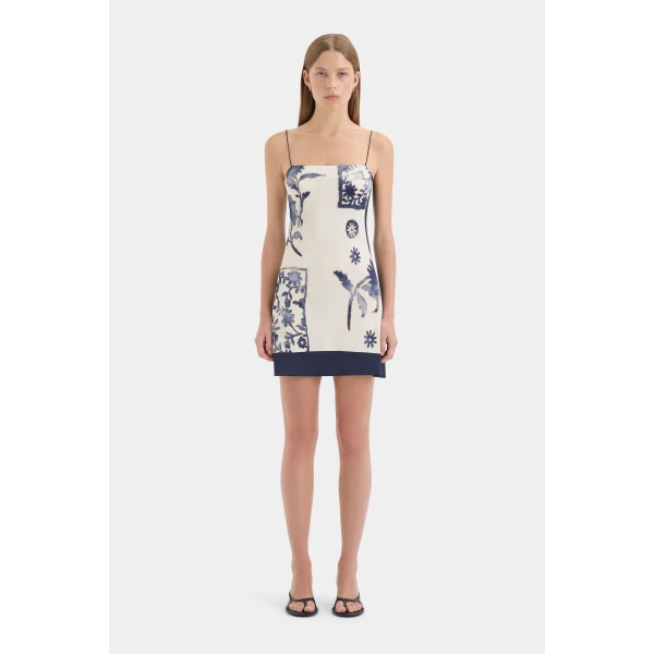 SIR the Label Phillipa Slip Mini Dress in Eira Midnight | Mini Dresses | Coveti