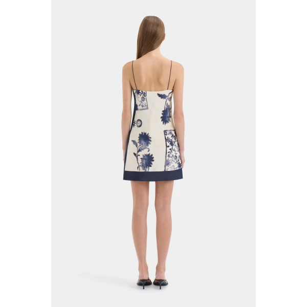 SIR the Label Phillipa Slip Mini Dress in Eira Midnight | Mini Dresses | Coveti