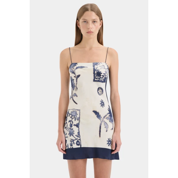 SIR the Label Phillipa Slip Mini Dress in Eira Midnight | Mini Dresses | Coveti