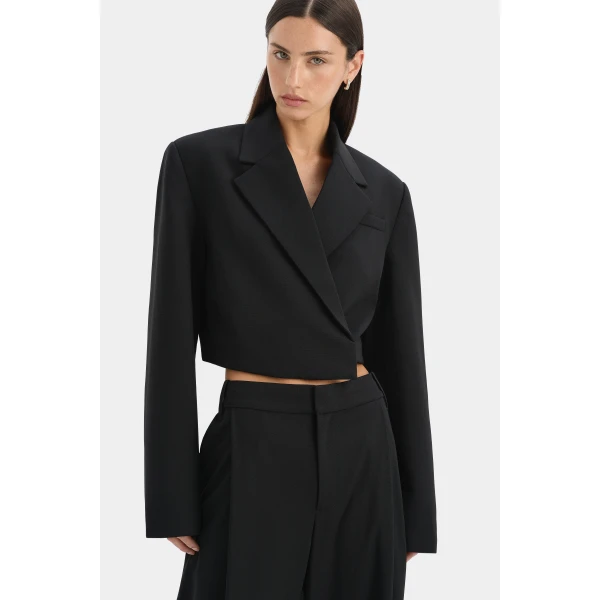 SIR the Label Rivoli Trouser in Black | Tailored pants | Coveti