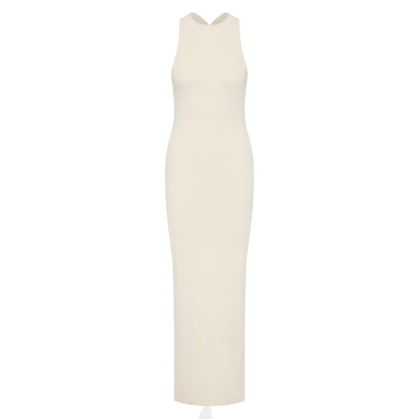 SIR the Label Sabah Cross Back Midi Dress in Ivory | Midi Dresses | Coveti