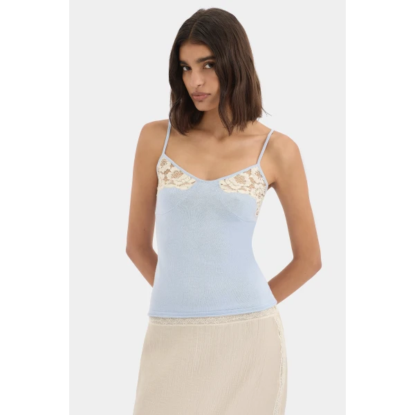 SIR the Label Saeli Cami in Ice Blue | Camisoles | Coveti