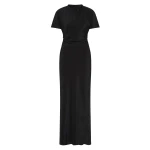 SIR the Label Seameadow Bias Dress in Black | Maxi Dresses | Coveti