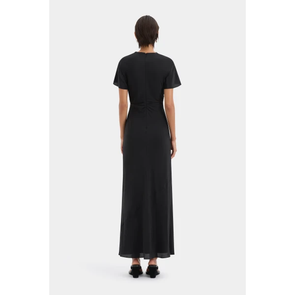 SIR the Label Seameadow Bias Dress in Black | Maxi Dresses | Coveti