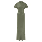 SIR the Label Seameadow Bias Dress in Moss | Maxi Dresses | Coveti